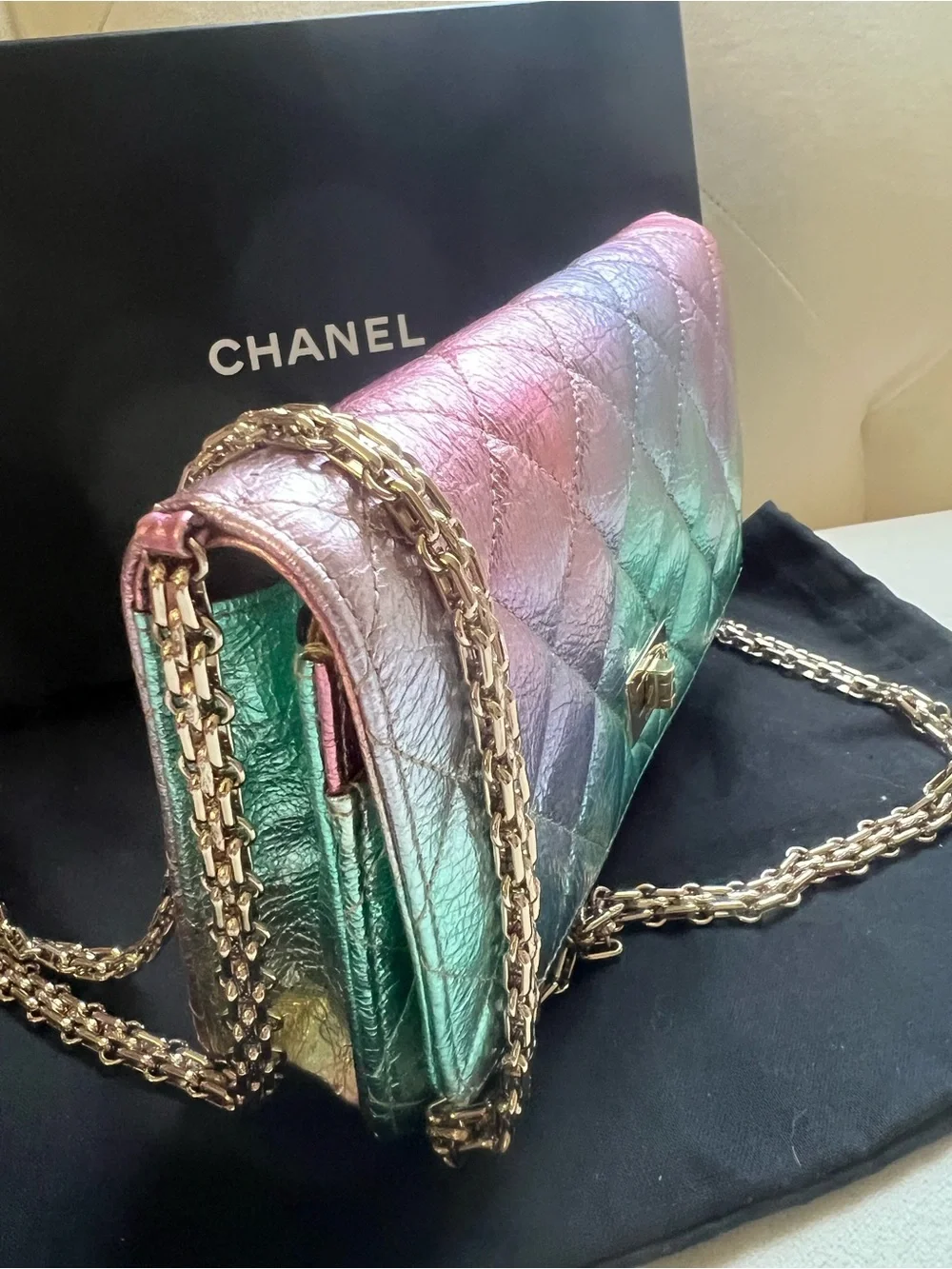 Chanel Multicolor Iridescent WOC crossbody - Picture 5 of 9